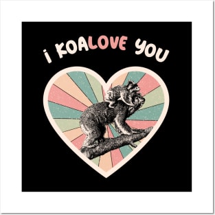 I koalove you - a retro vintage design Posters and Art